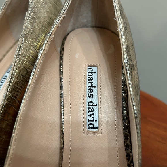 Charles David Fine Leather Pumps - Picture 7 of 9